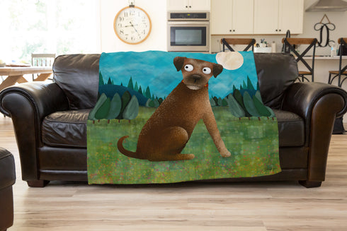 Border Terrier Art Throw